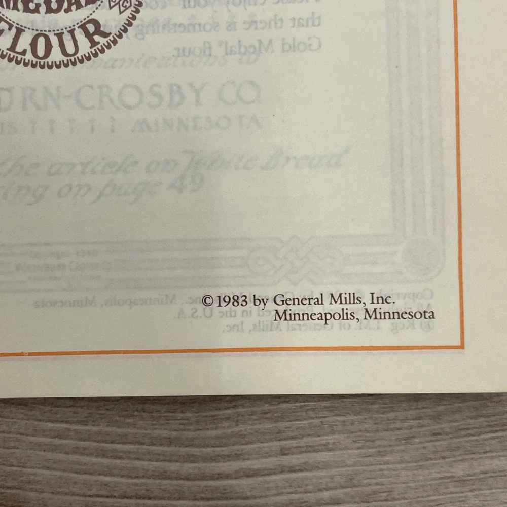 General Mills antique cookbook